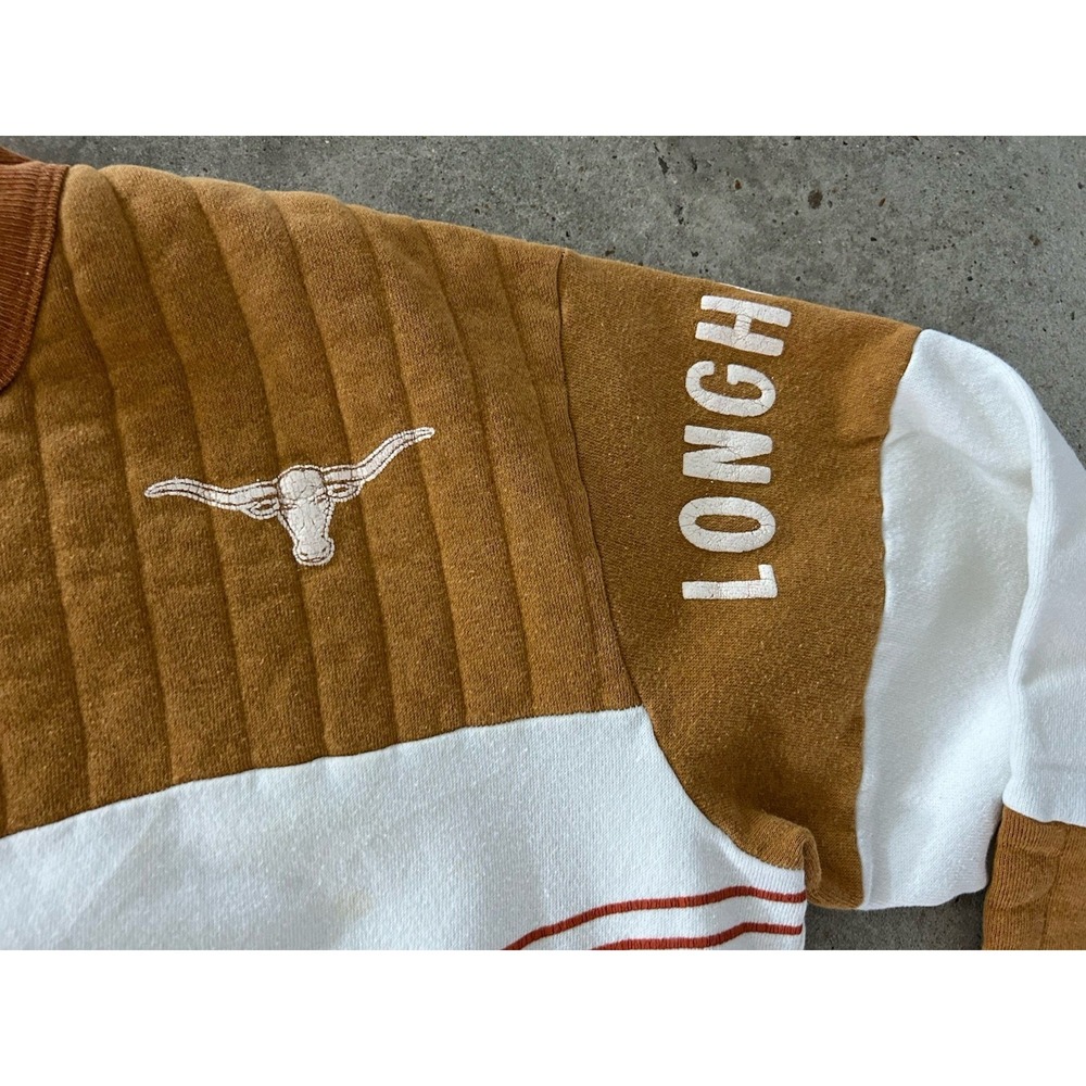 Vintage 80's UT Texas Longhorns  Crewneck Chalk Line Sweatshirt Mens Sz L - Picture 3 of 8